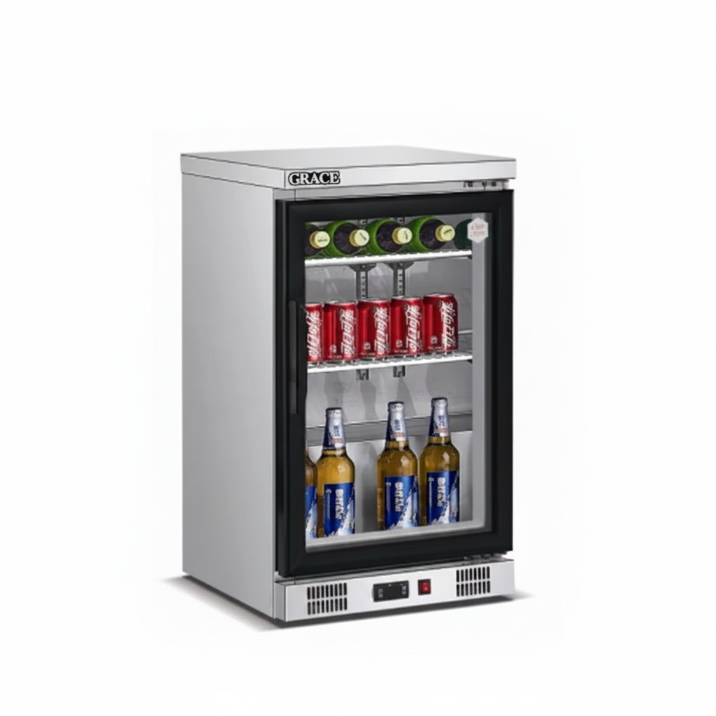 Wine Beer Fridge Dual Zone - Réfrigérateur sous comptoir, acier inoxydable 304,