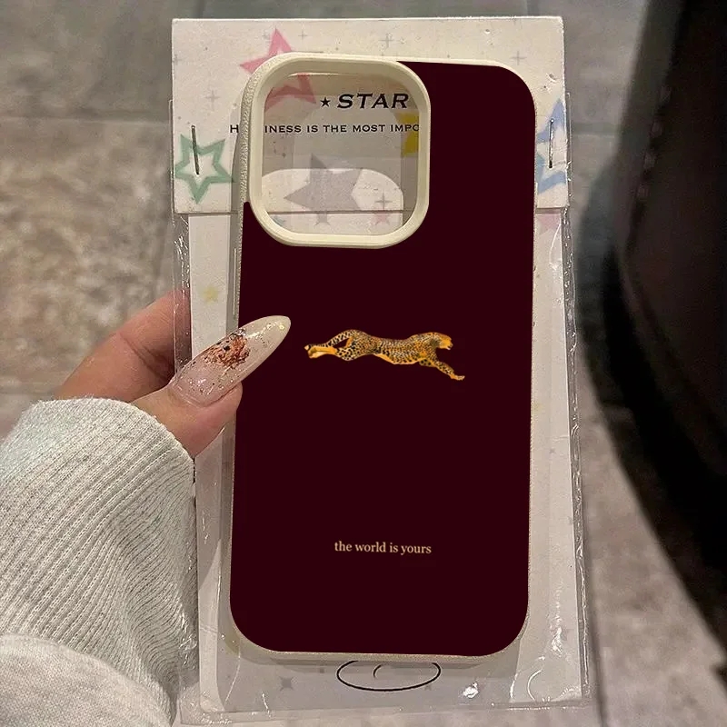 Wine & Beer Unlimited Spirits Photos - Coque de téléphone souple léopard rouge