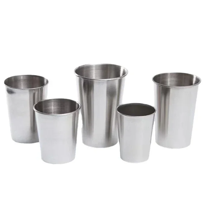 Wine Beer Brand - Tasse en métal en acier inoxydable,