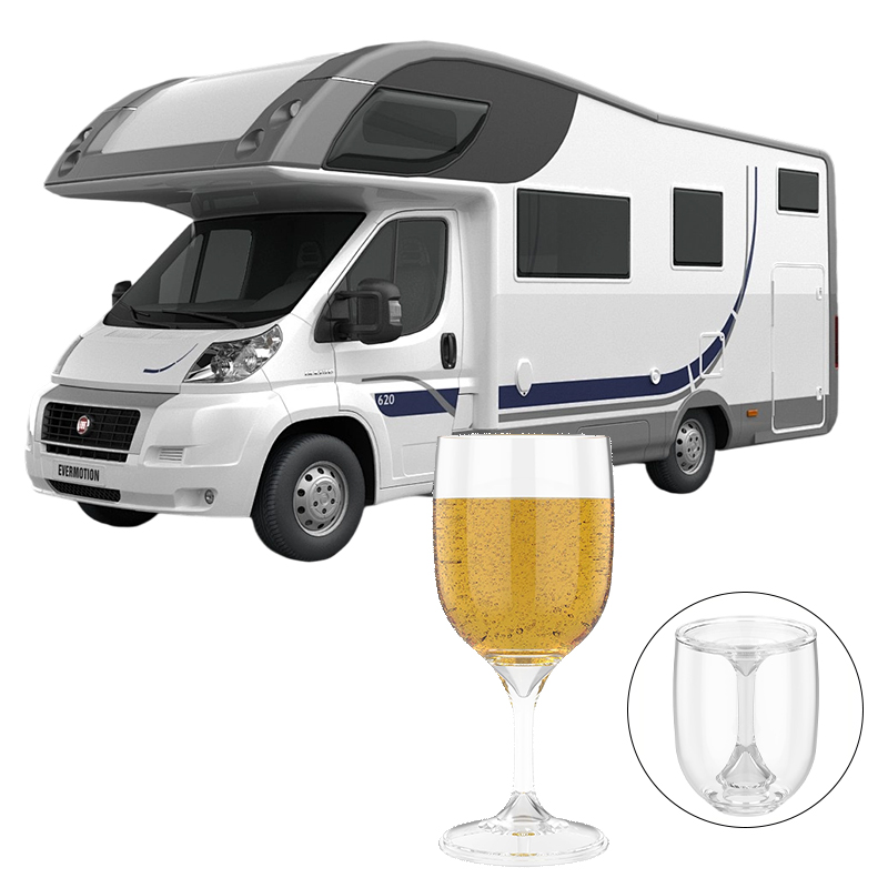 Wine & Beer Unlimited Spirits Photos - Verre à vin pliant Transparent en
