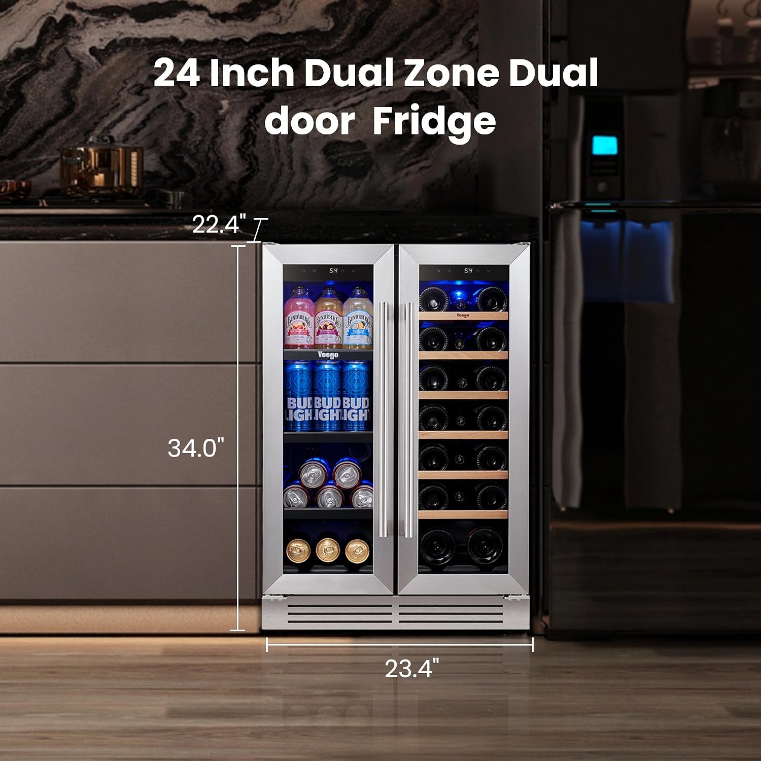 Réfrigérateur à vin et boisson - Wine Beer Fridge Dual Zone avis et prix