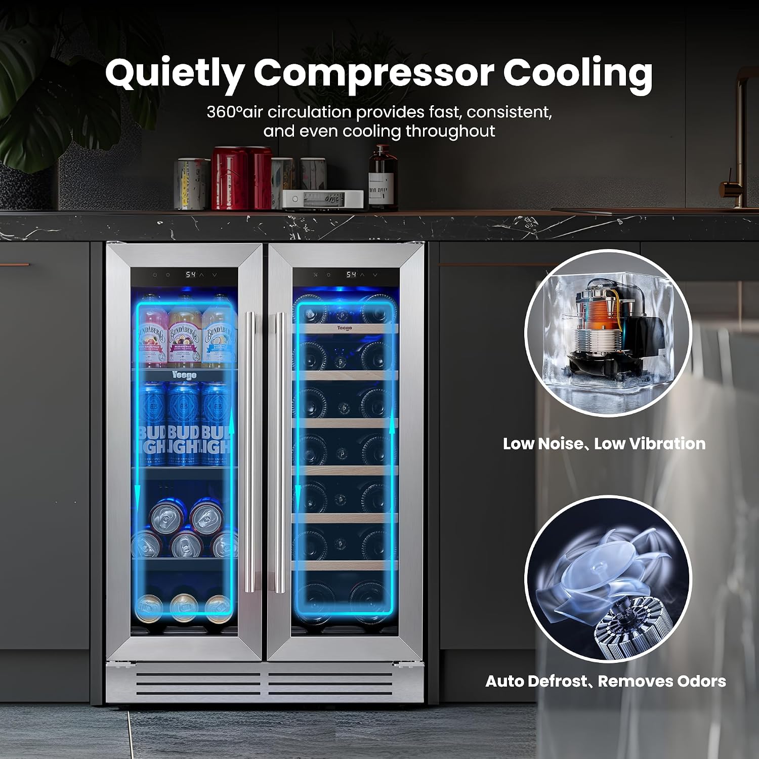 Réfrigérateur à vin et boisson - Wine Beer Fridge Dual Zone avis et prix