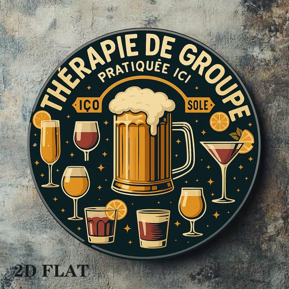 Plaque murale en métal vintage - Beer And Wine Quote avis et prix