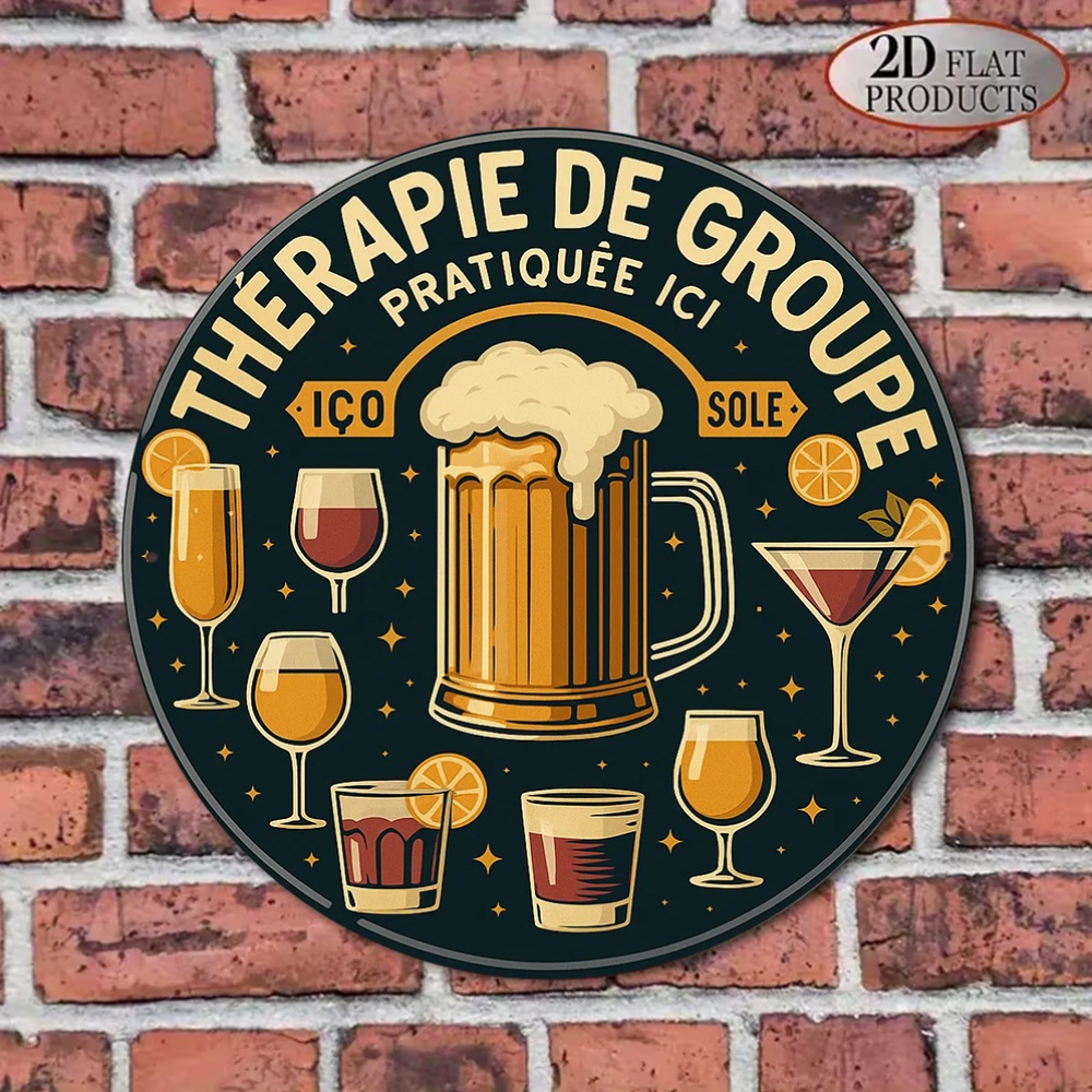 Plaque murale en métal vintage - Beer And Wine Quote avis et prix