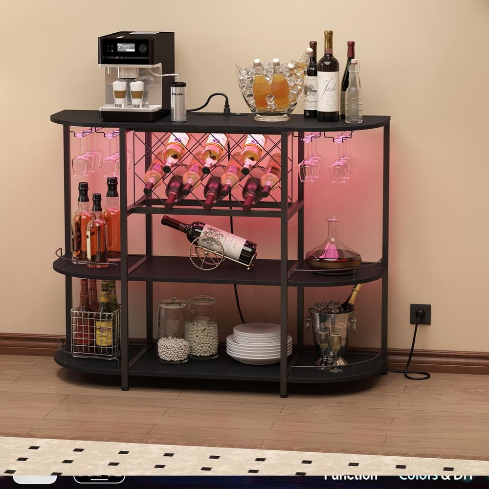 Table basse noire à 3 niveaux  - Wine & Beer Unlimited Spirits Photos avis et prix