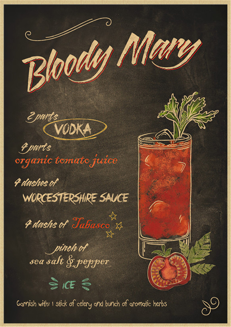 Affiches d'art colorées sur to - Wine Beer Mix Drink avis et prix
