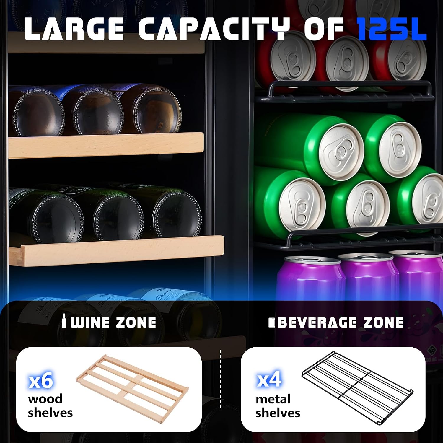 Réfrigérateur à boissons, réfr - Wine Beer Fridge Dual Zone avis et prix