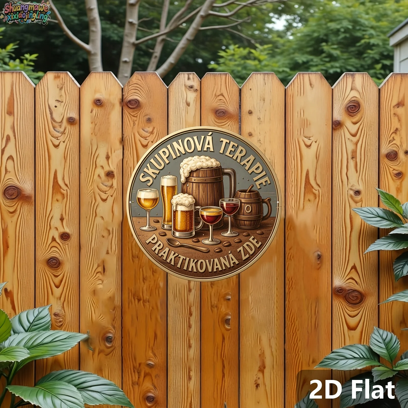 Panneaux en bois 2D, ornés de  - Beer And Wine Quote avis et prix
