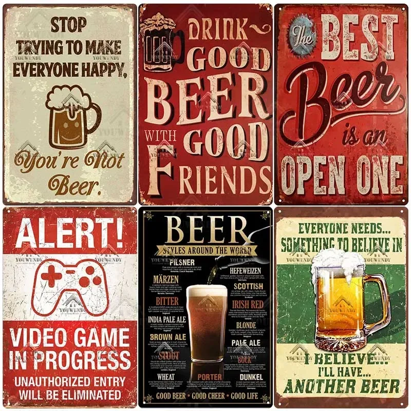 Bar Pub signe décor citations  - Beer And Wine Quote avis et prix