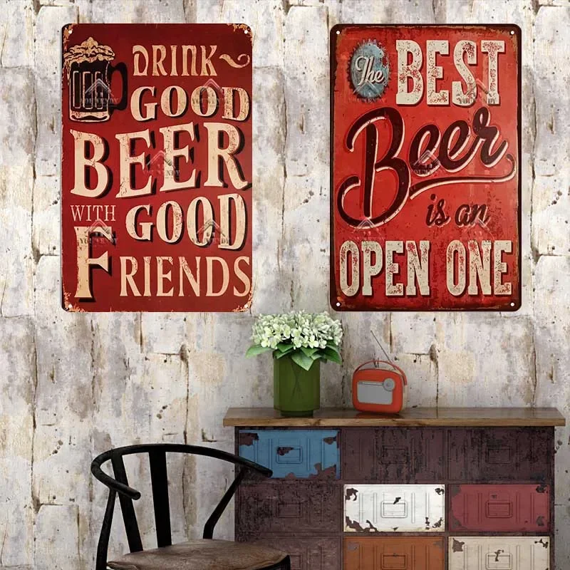 Bar Pub signe décor citations  - Beer And Wine Quote avis et prix